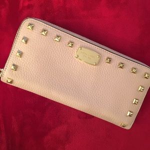 Michael Kors Jet Set Leather Studded Wallet
